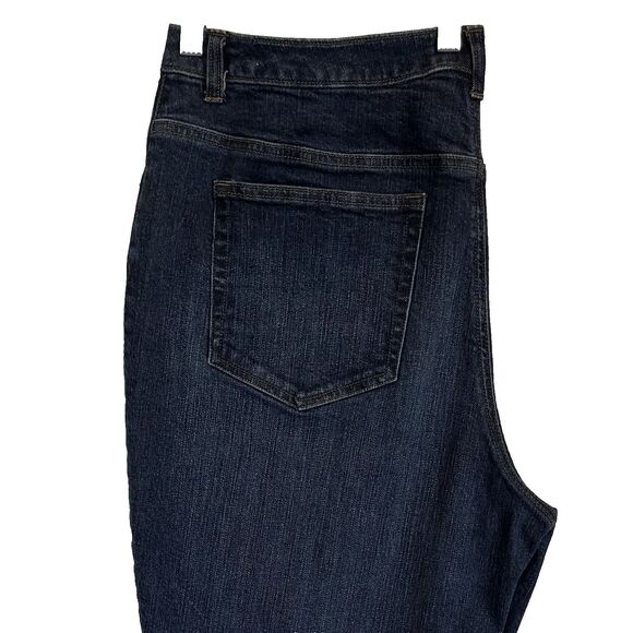 NEW Lands' End Women’s Sz 16W Original Fit Bootleg Jeans (37X30) Stretch Denim - Picture 11 of 15